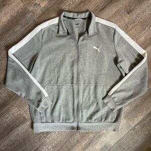 Puma full zip knit track jacket